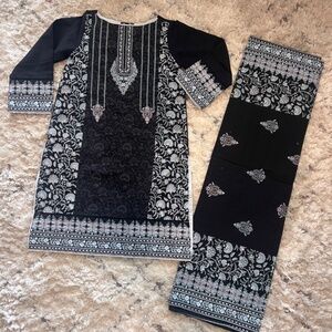 XS IDEAS PRET 2pcs Shawl & Kameez Kurta Set Pakistani Southasian